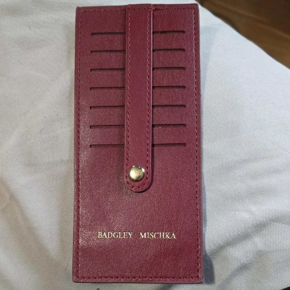 Badgley Mischka Wine Simple Card Holder